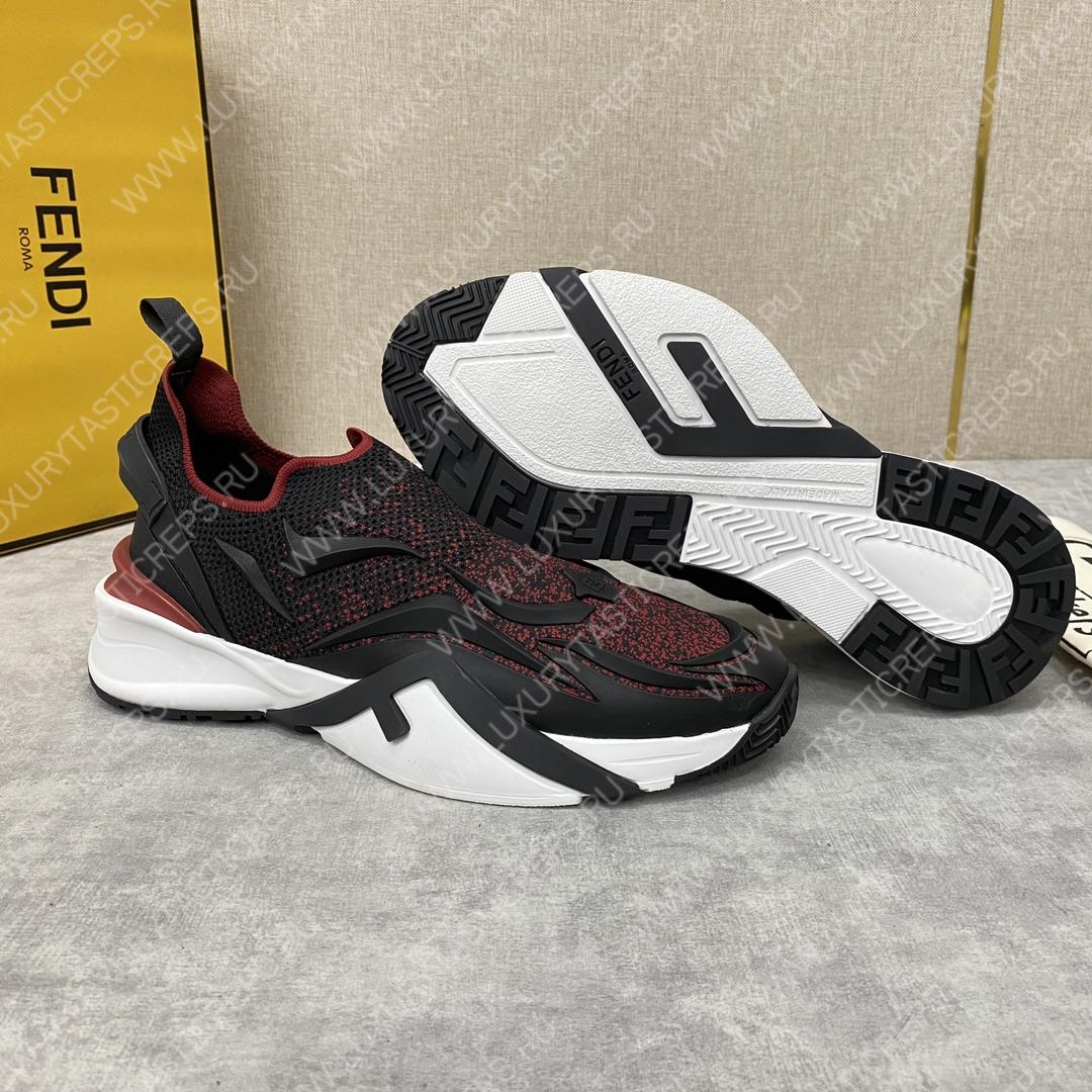 F**di flow low tops black and red 7e1392ajzhf1hgr