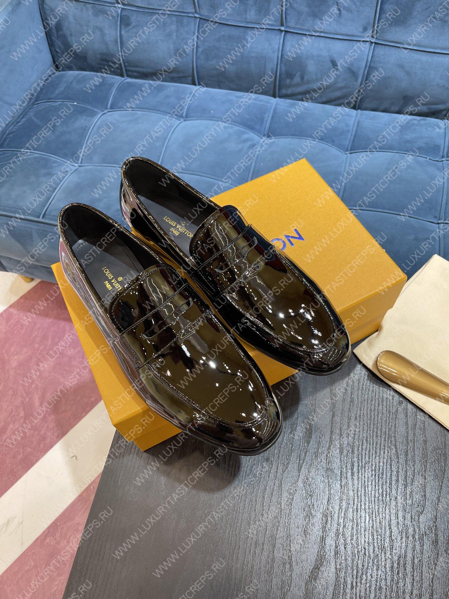 l**is V*t*n lv flex loafer dark green 1a9a9w