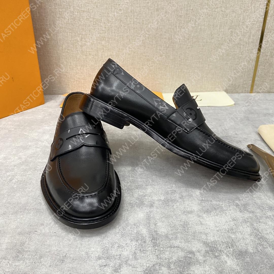 l**is V*t*n glove loafer black 1aa2dx