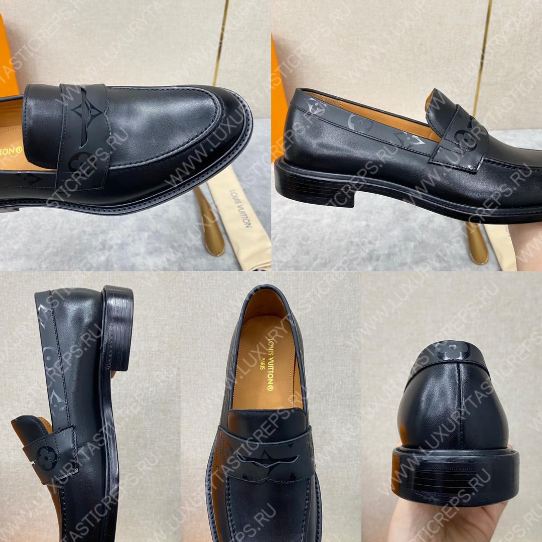 l**is V*t*n glove loafer black 1aa2dx