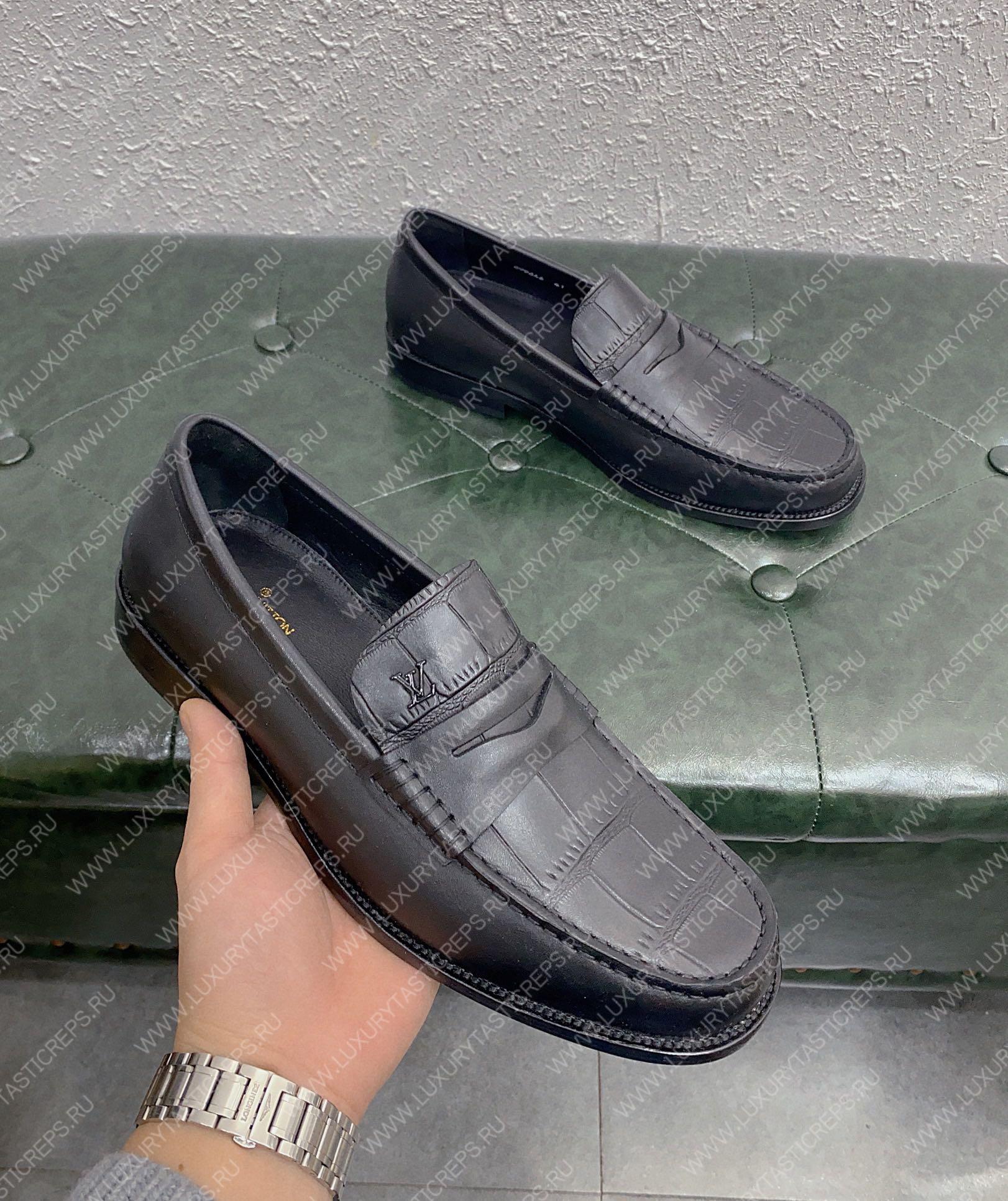 l**is V*t*n l**is loafer black 1aaso6