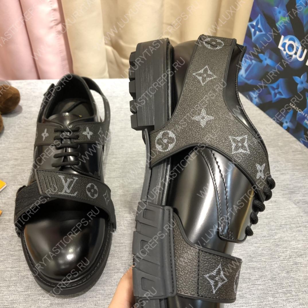 l**is V*t*n derby harness shoes black 674591b