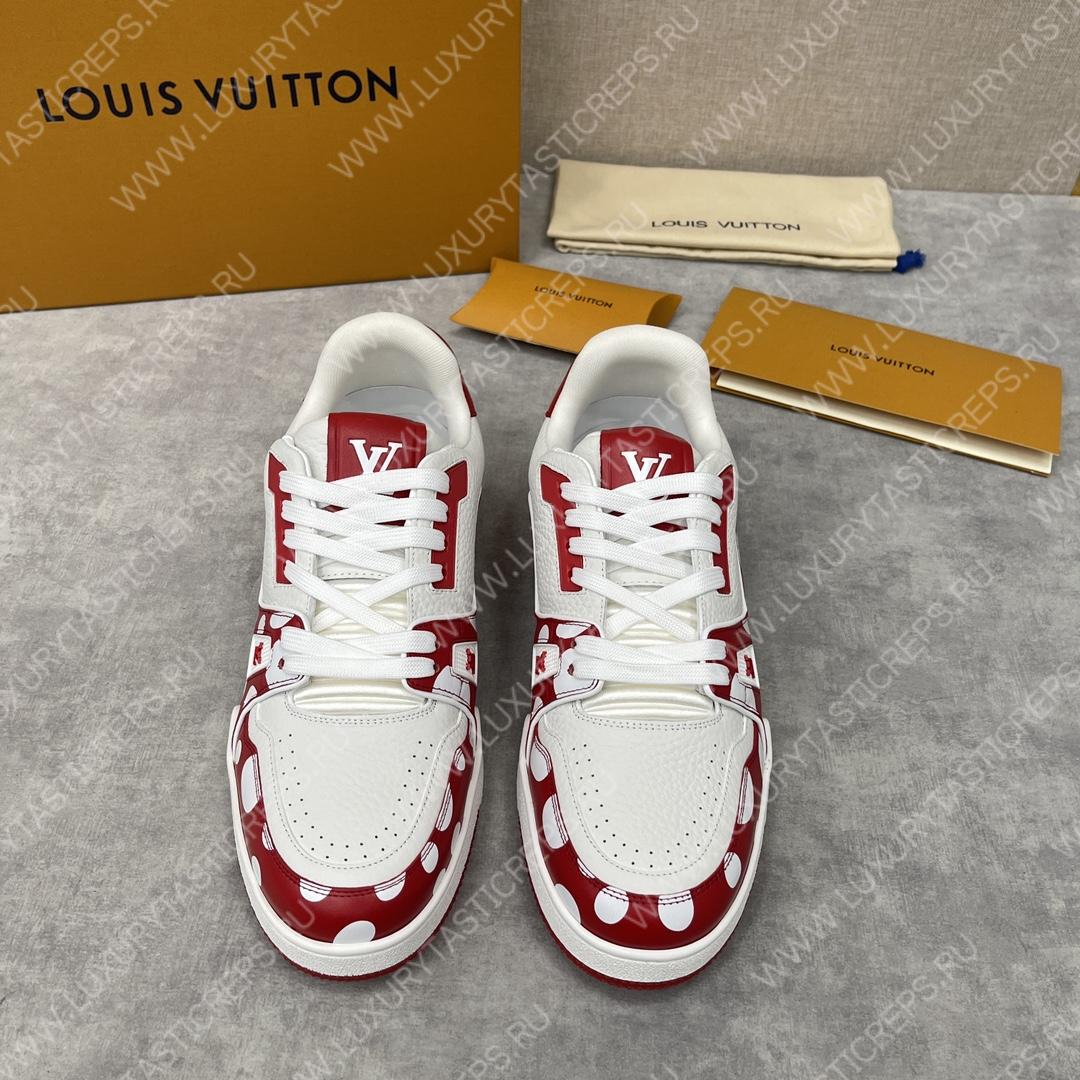 l**is V*t*n infinity dot sneakers red and white 1ab9h7