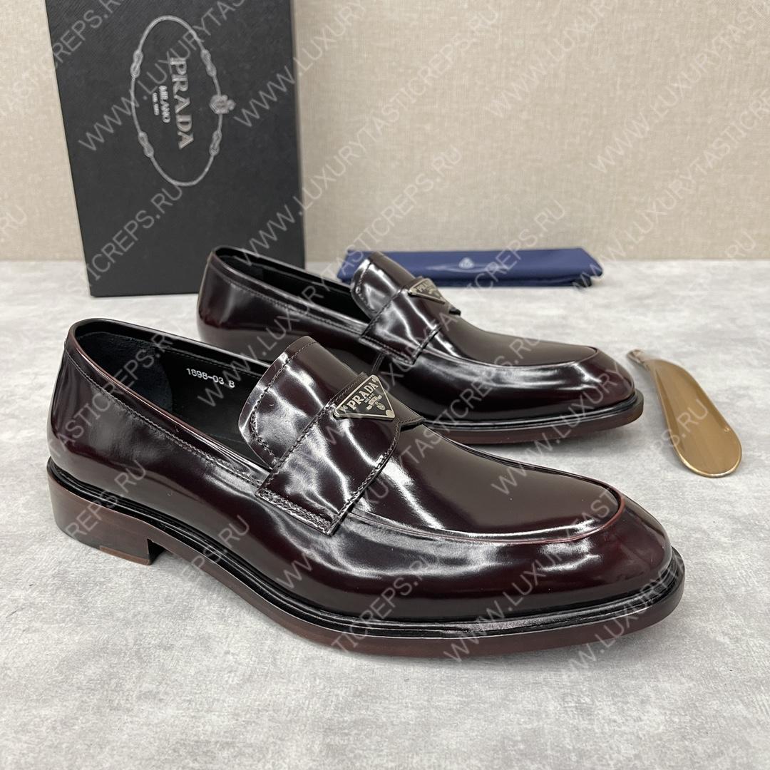 Pra*a loafers burgundy 2db180