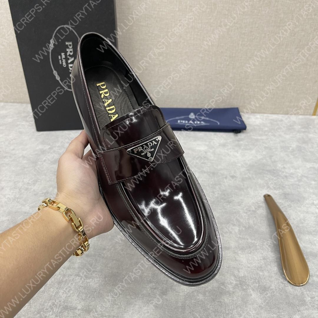 Pra*a loafers burgundy 2db180
