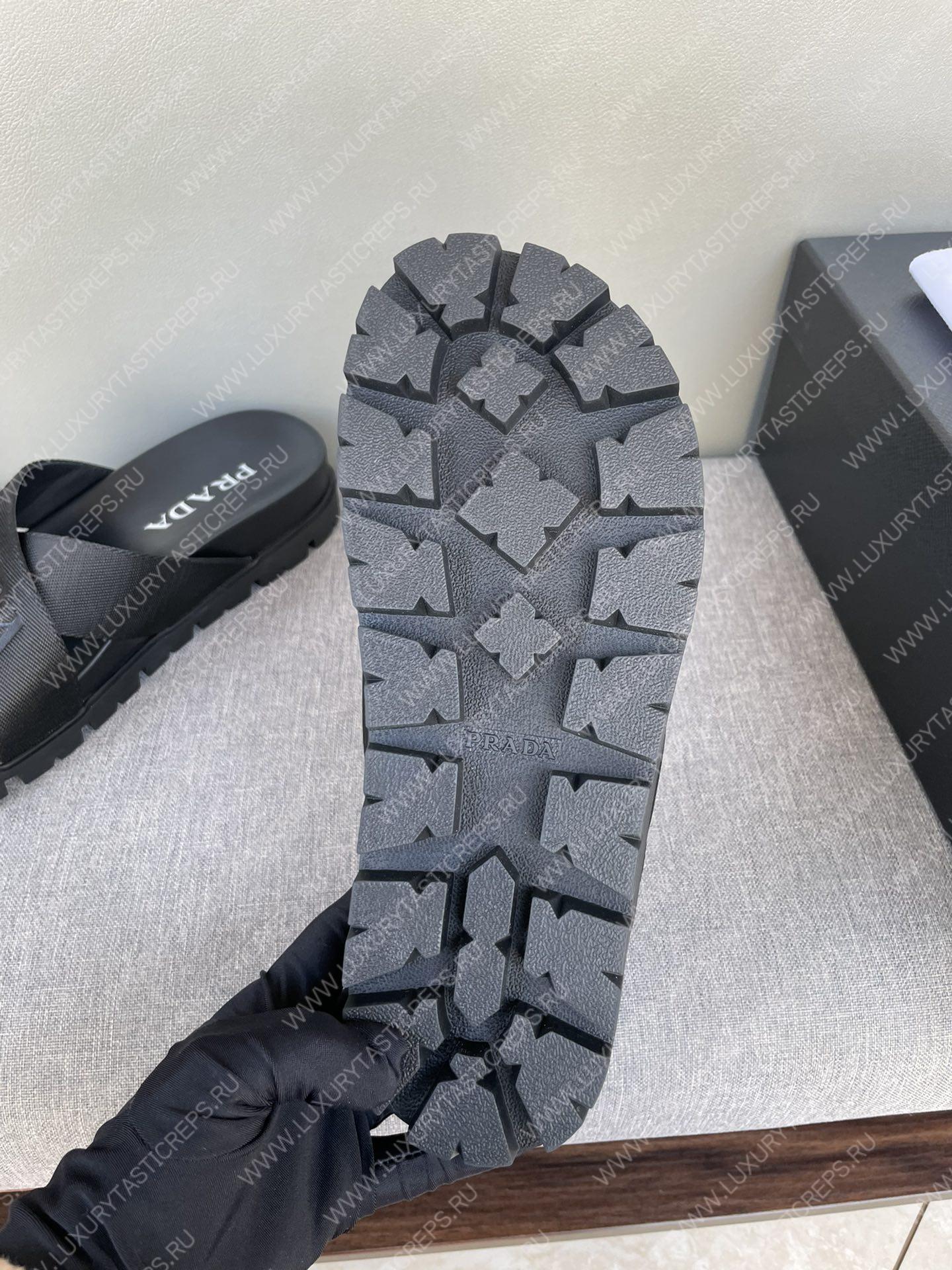 Pra*a leather sandal black 2x2471