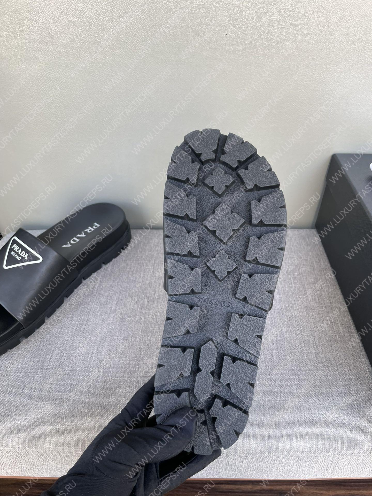 Pra*a rubber slides black 1xx626