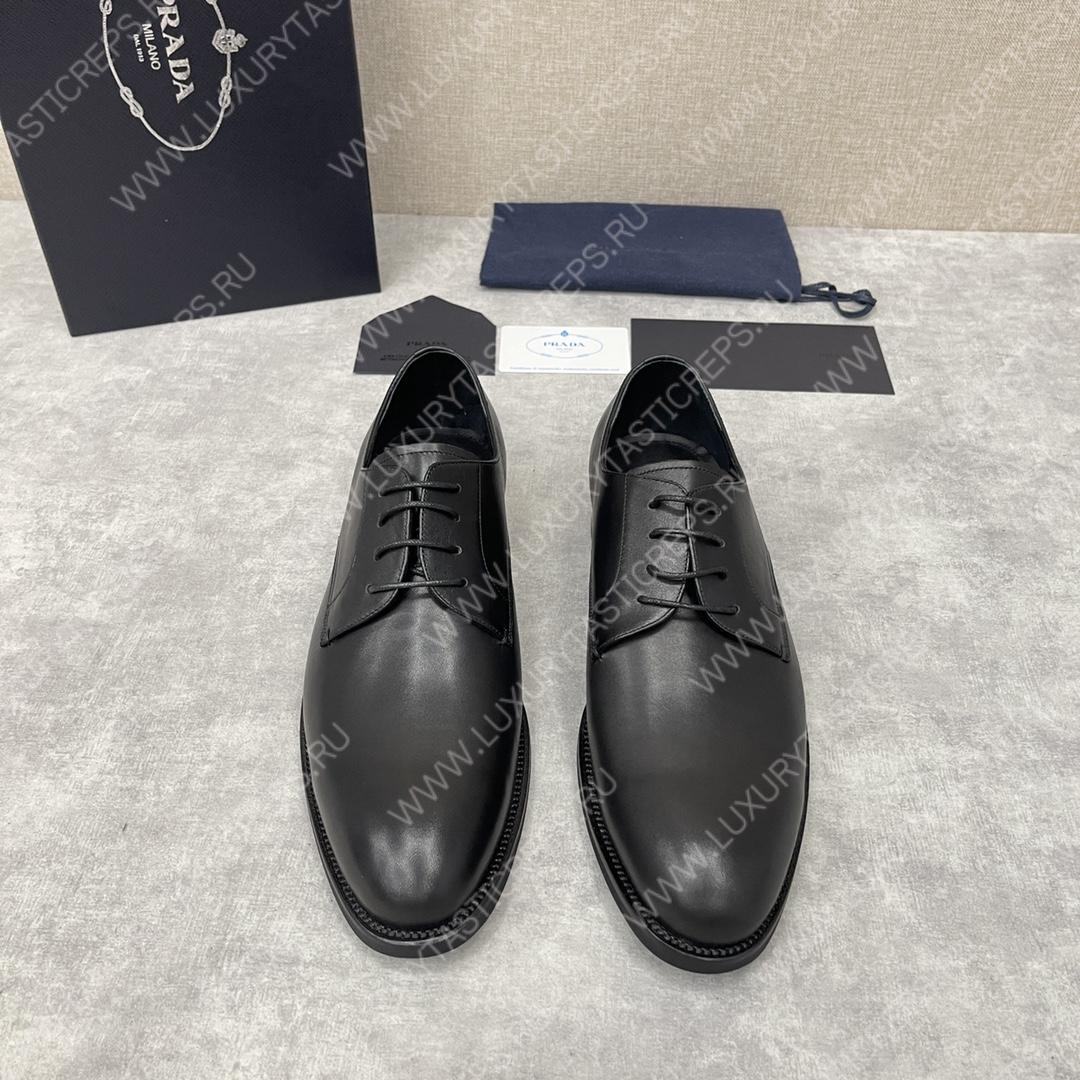 Pra*a saffiano oxford shoes black 2eb172