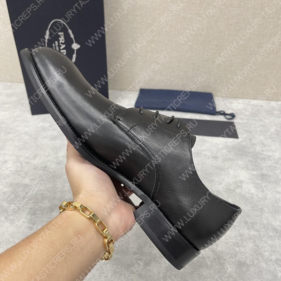 Pra*a saffiano oxford shoes black 2eb172