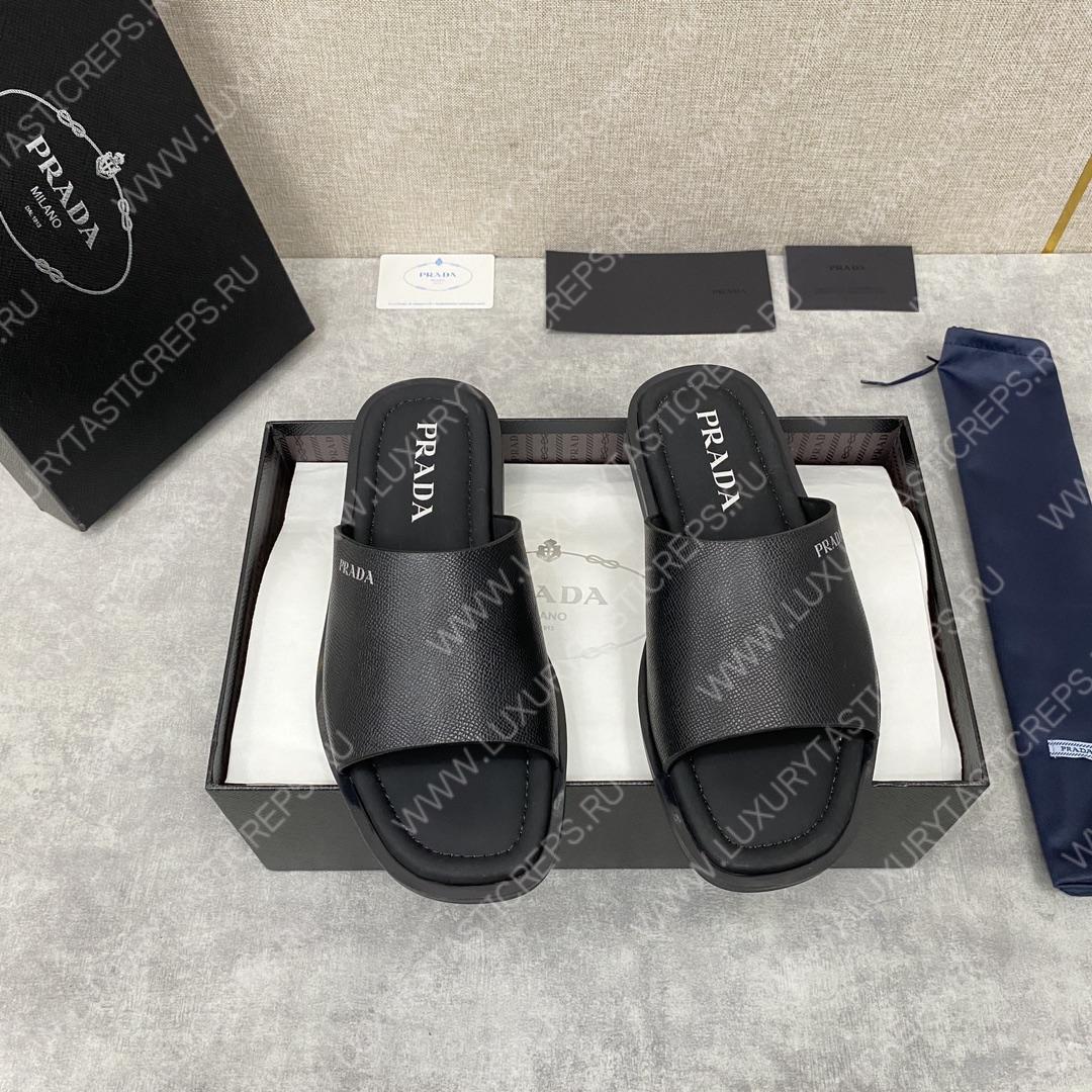 Pra*a leather sandals black 2y5018