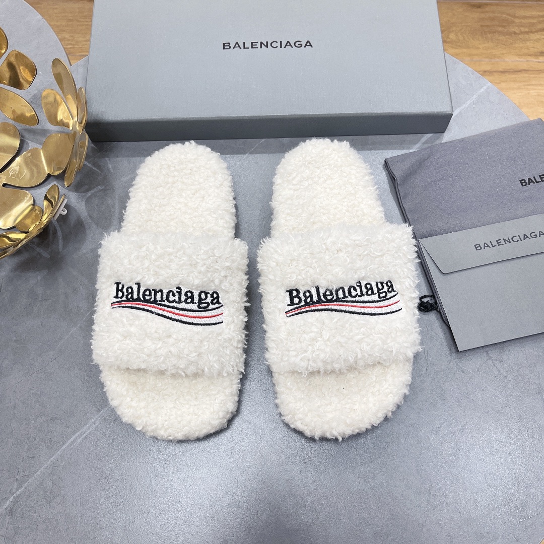 Ba*len*cia*ga slide white 654261w2do11096