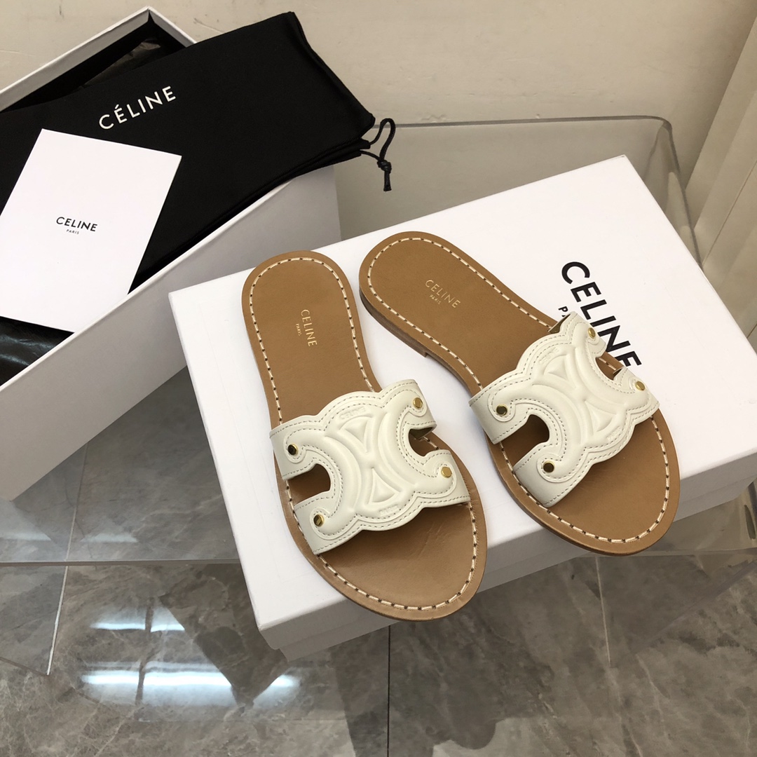 Ce**e triomphe mule white 352413093c