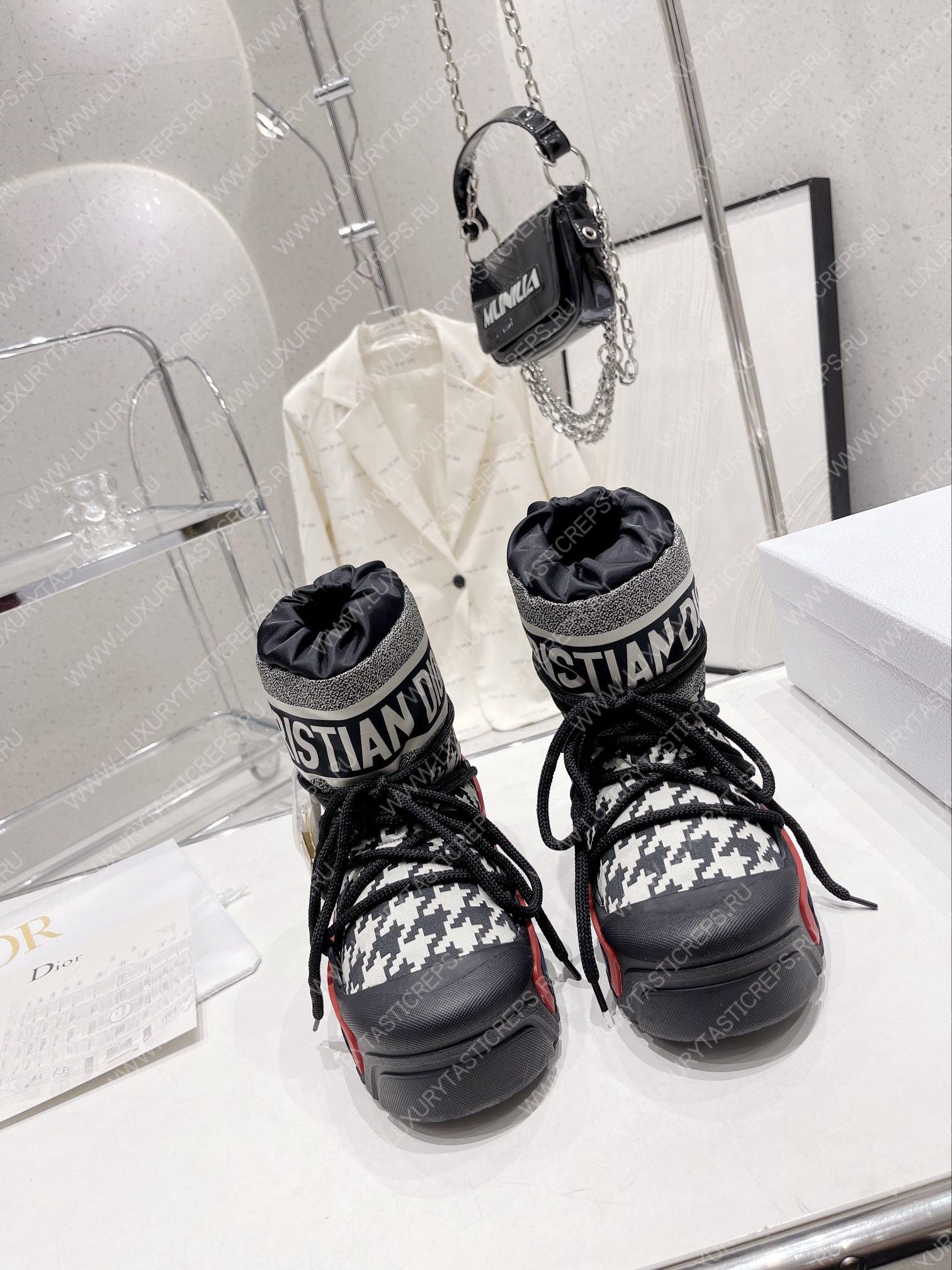D*or alps snow ankle boot black/white kci685osy