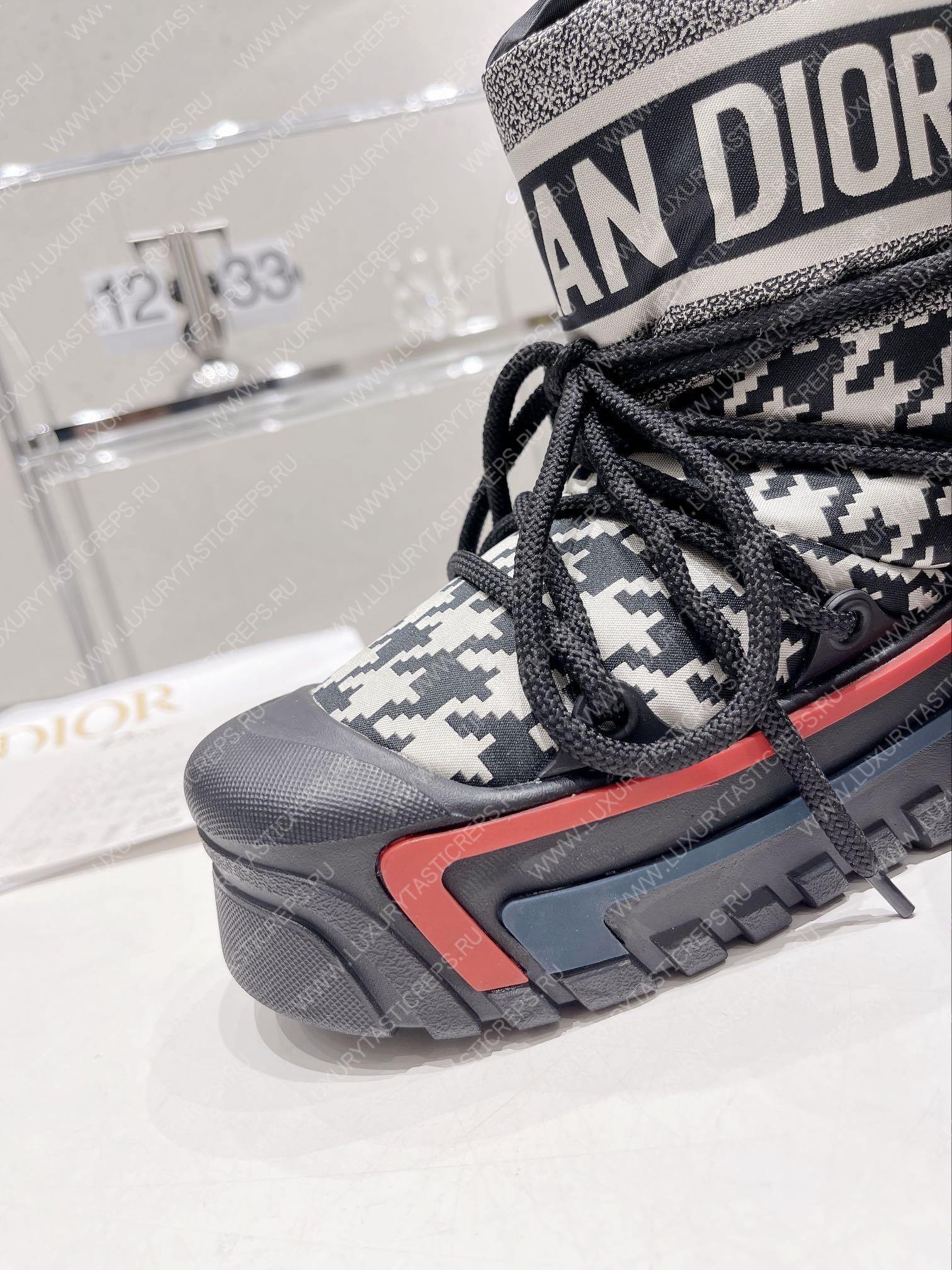 D*or alps snow ankle boot black/white kci685osy