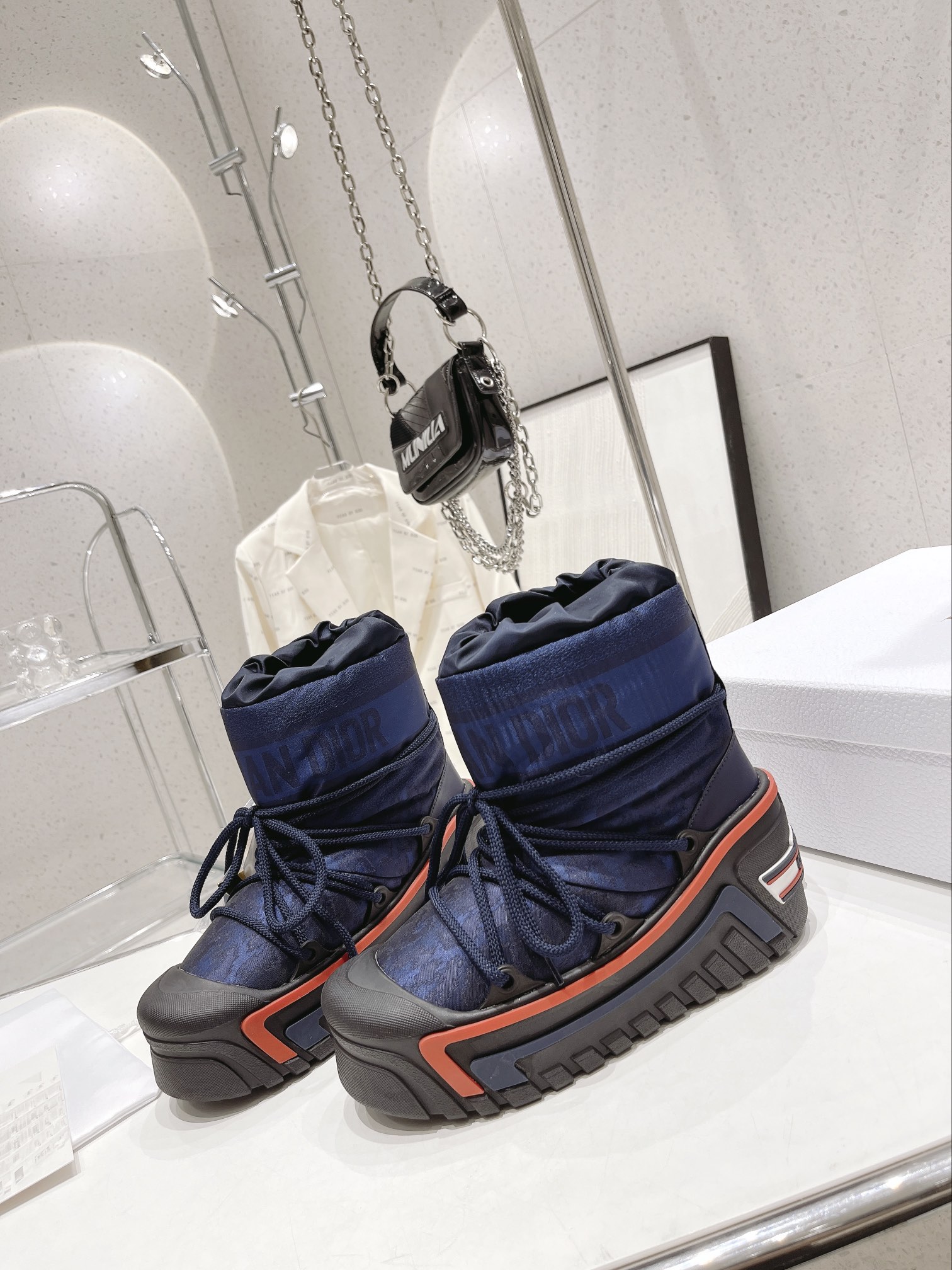 D*or alps snow ankle boot blue kci684lny