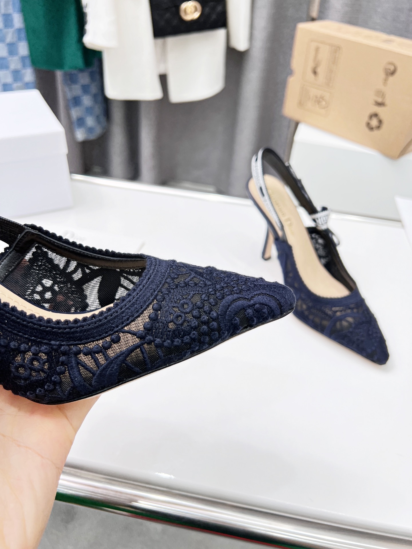 D*or j’aD*or slingback pump navy blue kdp945mcm