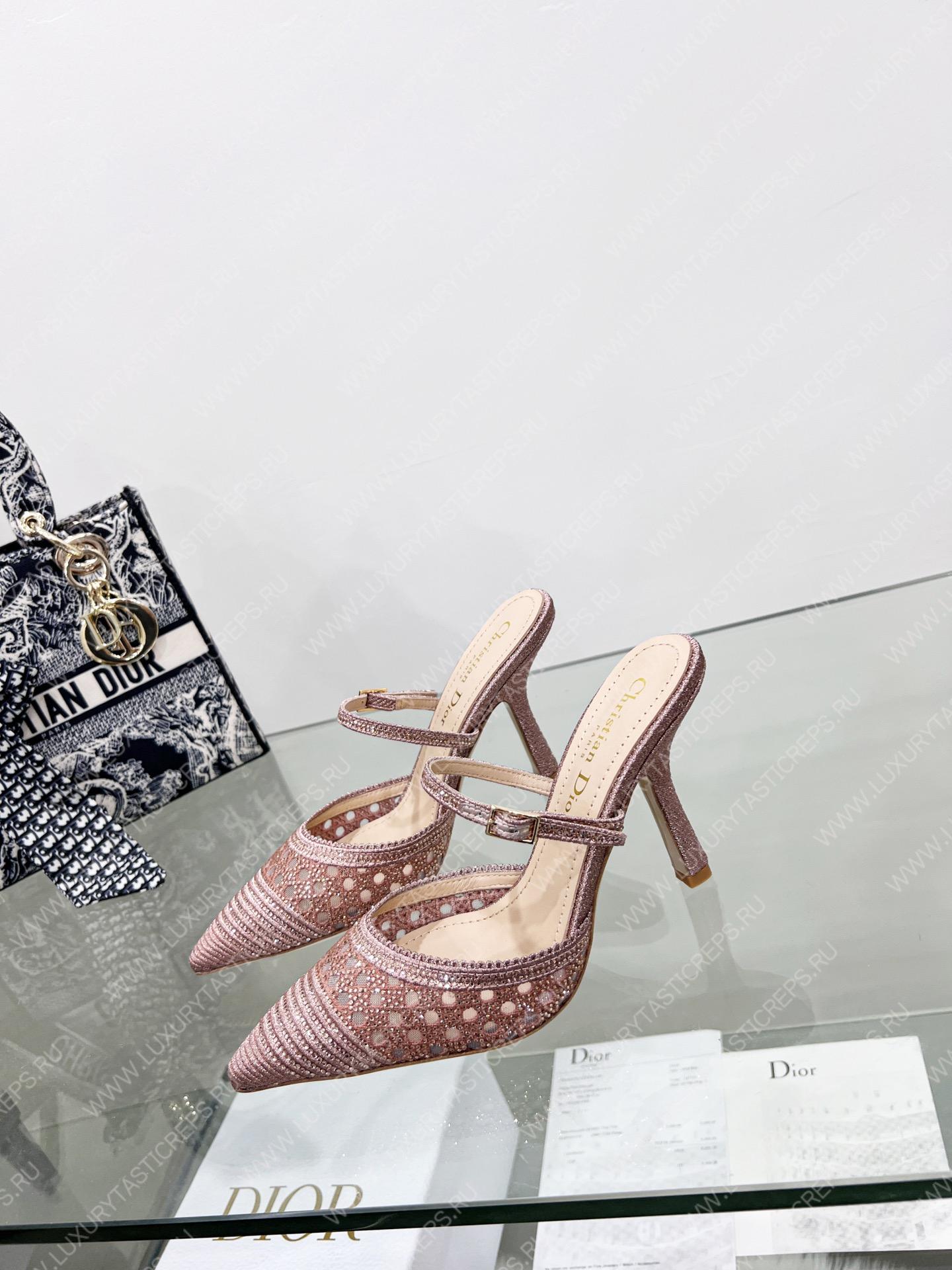 D*or capture heeled mule pink kcp927sry