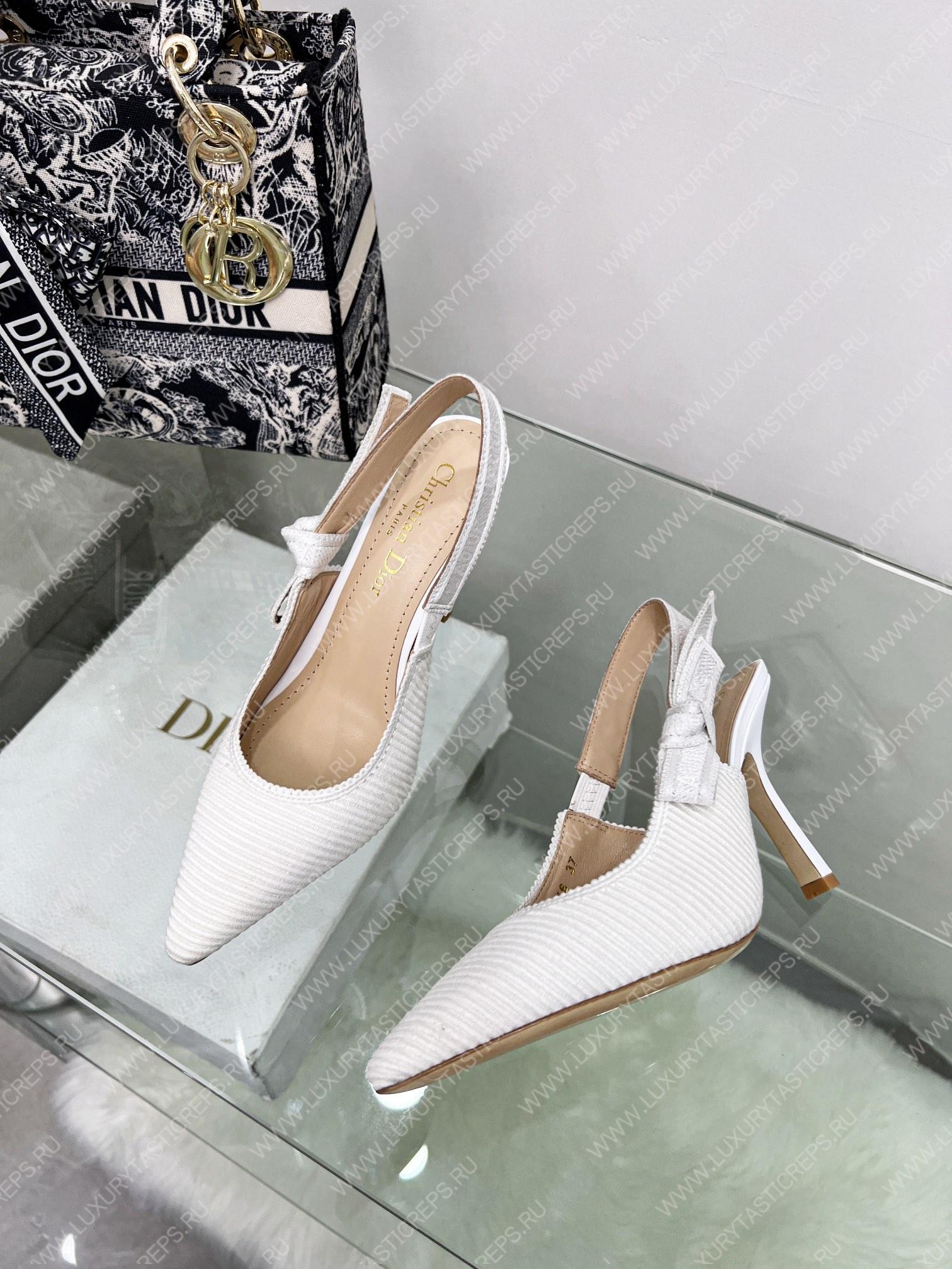 D*or j’aD*or slingback pump white kdc201tfl