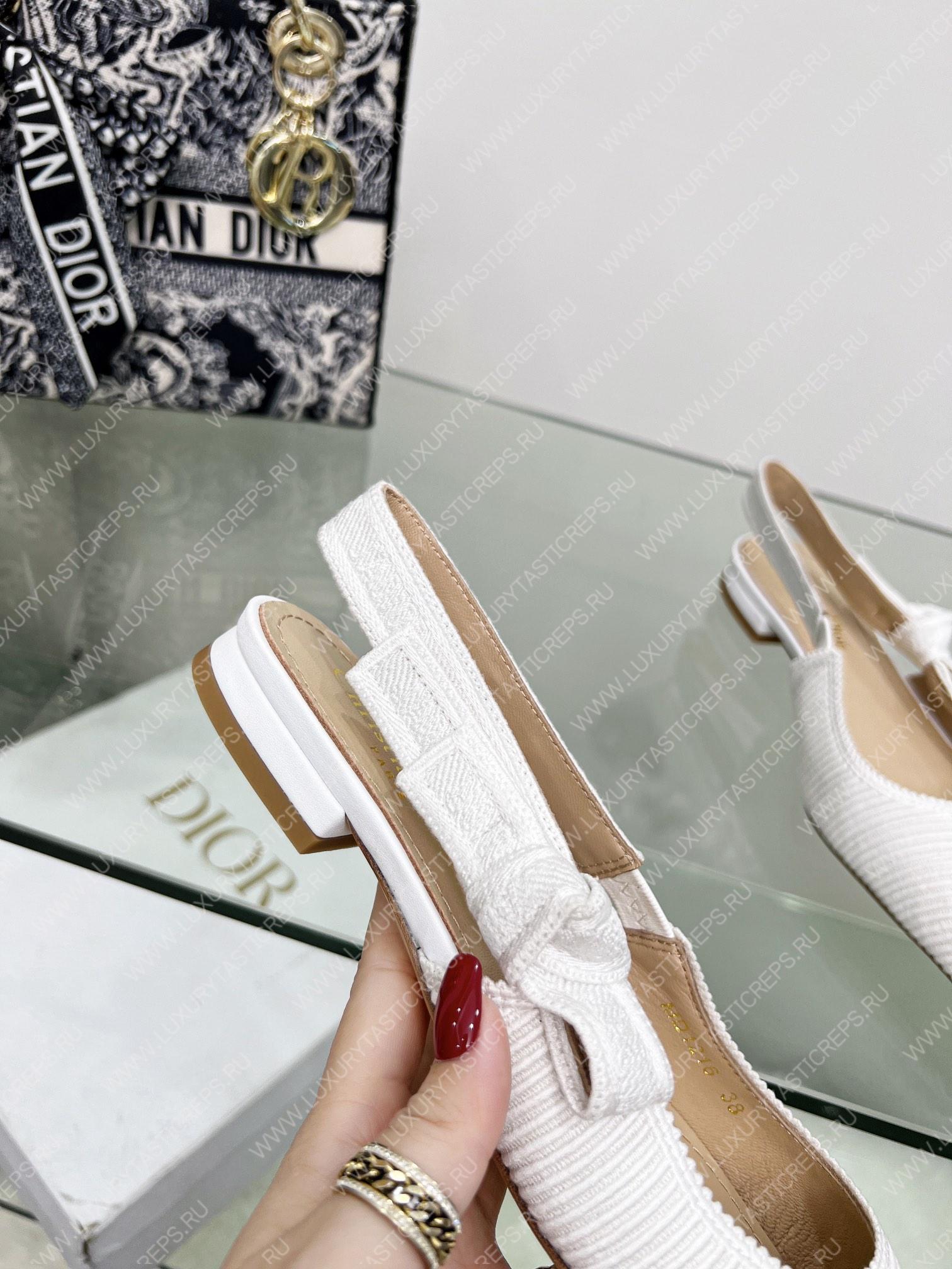 D*or j’aD*or slingback pump white kdc201tfl