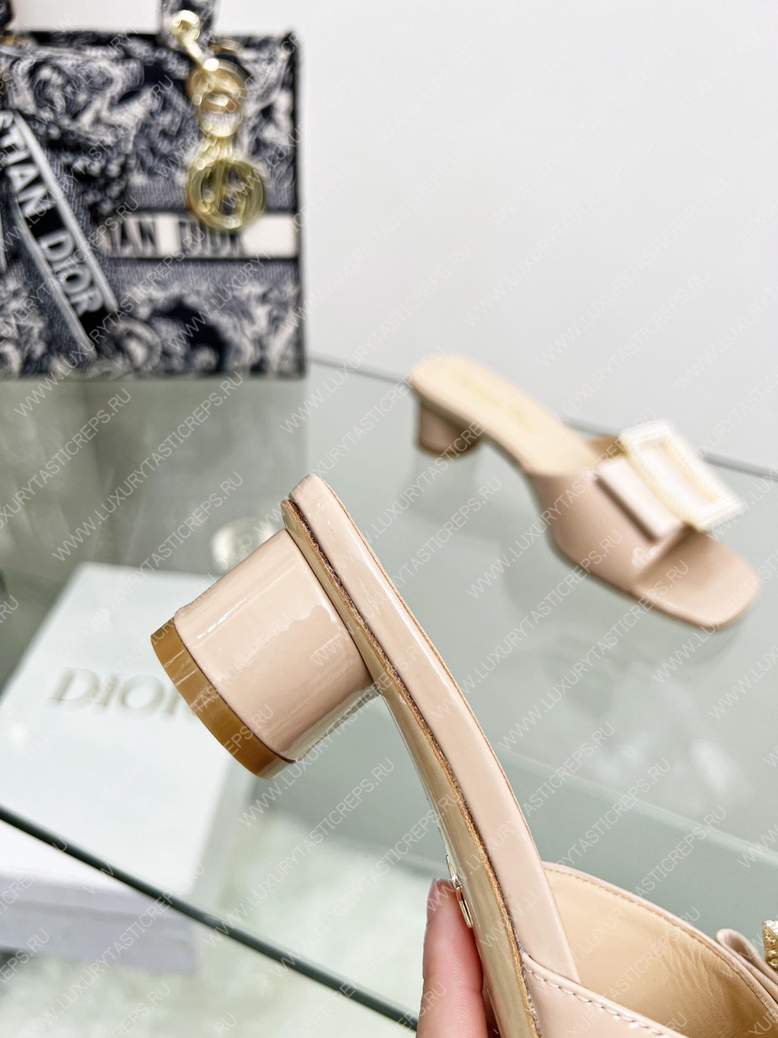 D*or idylle heeled slide nude kcq768cst