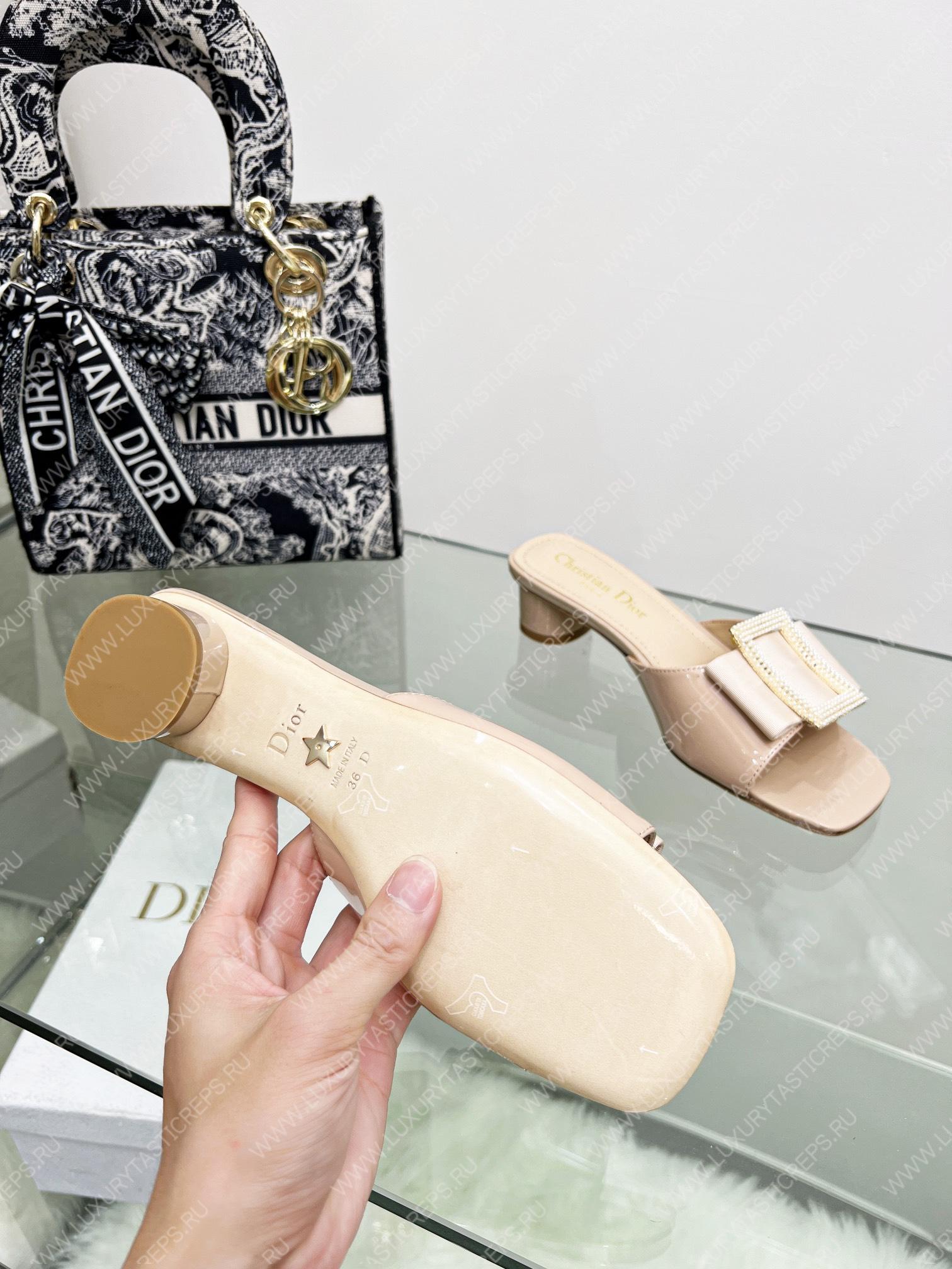 D*or idylle heeled slide nude kcq768cst