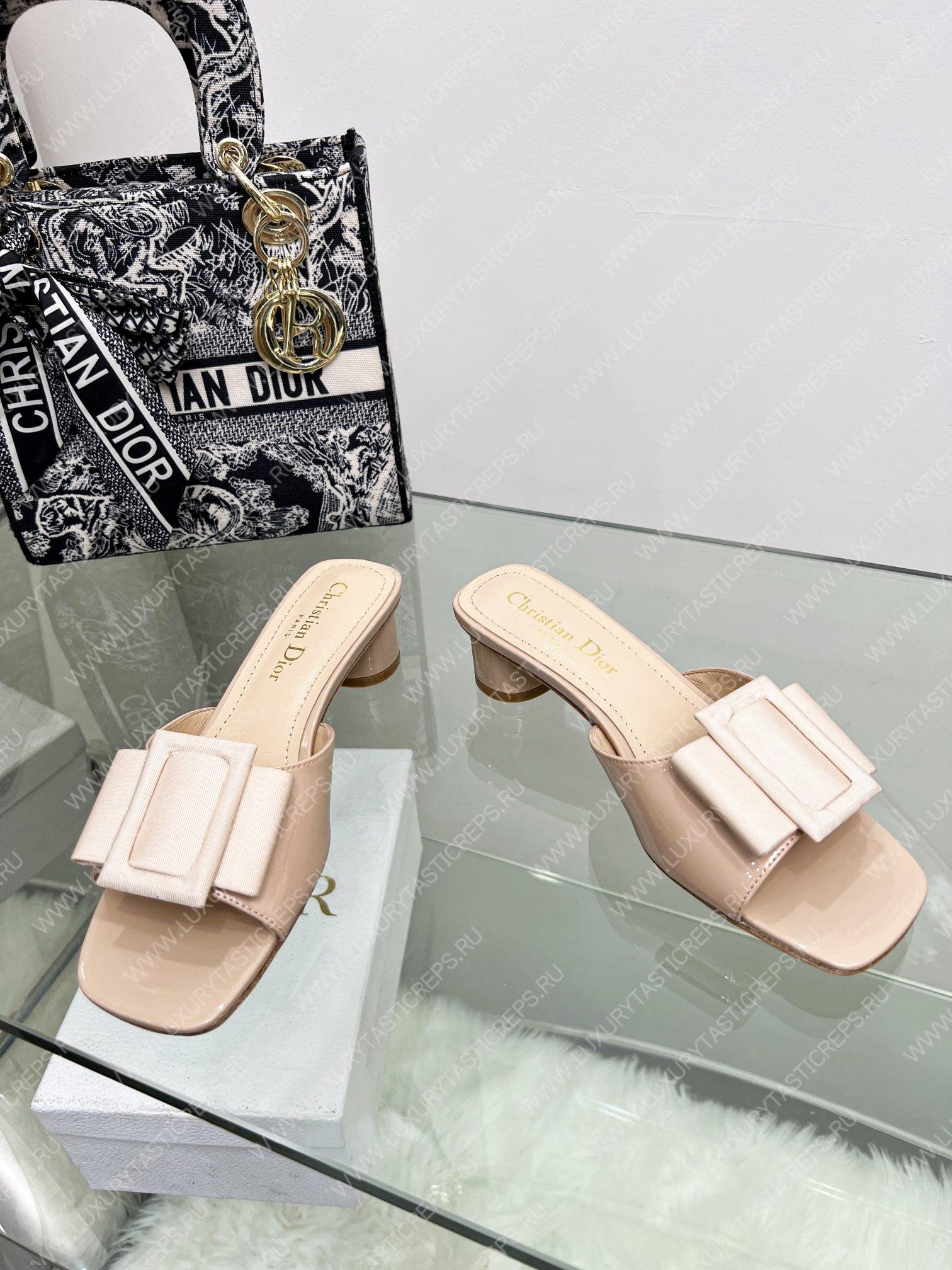 D*or idylle heeled slide nude kcq768cst