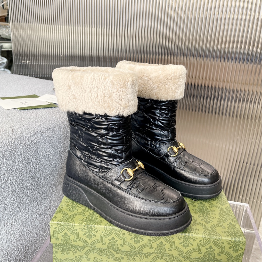 G*u*i fria wool ankle boot black 550036