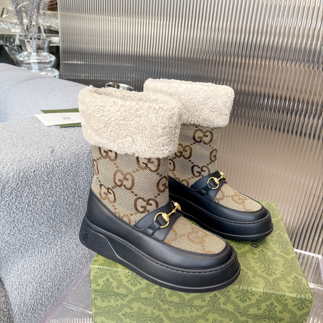 G*u*i fria wool ankle boot beige 550036