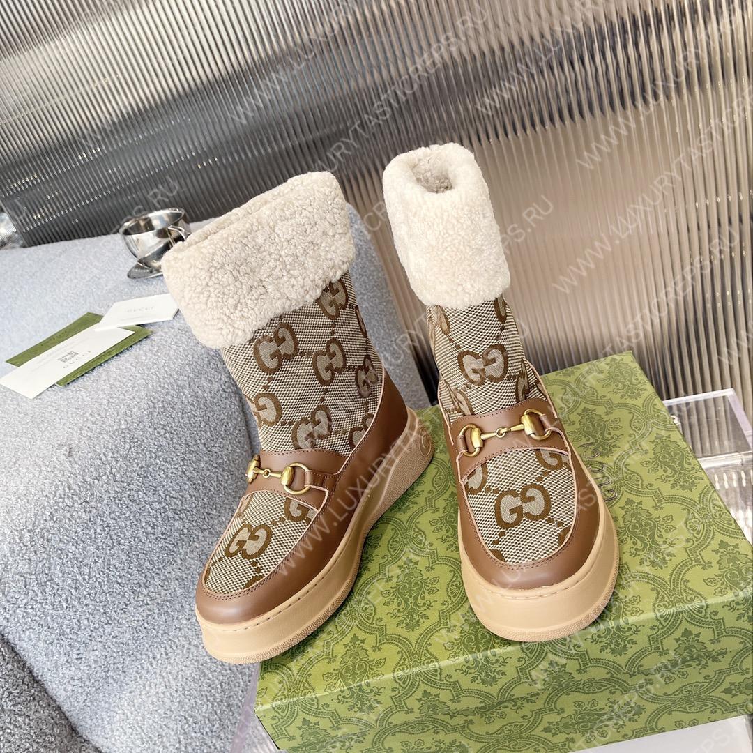G*u*i fria wool ankle boot tan 550036