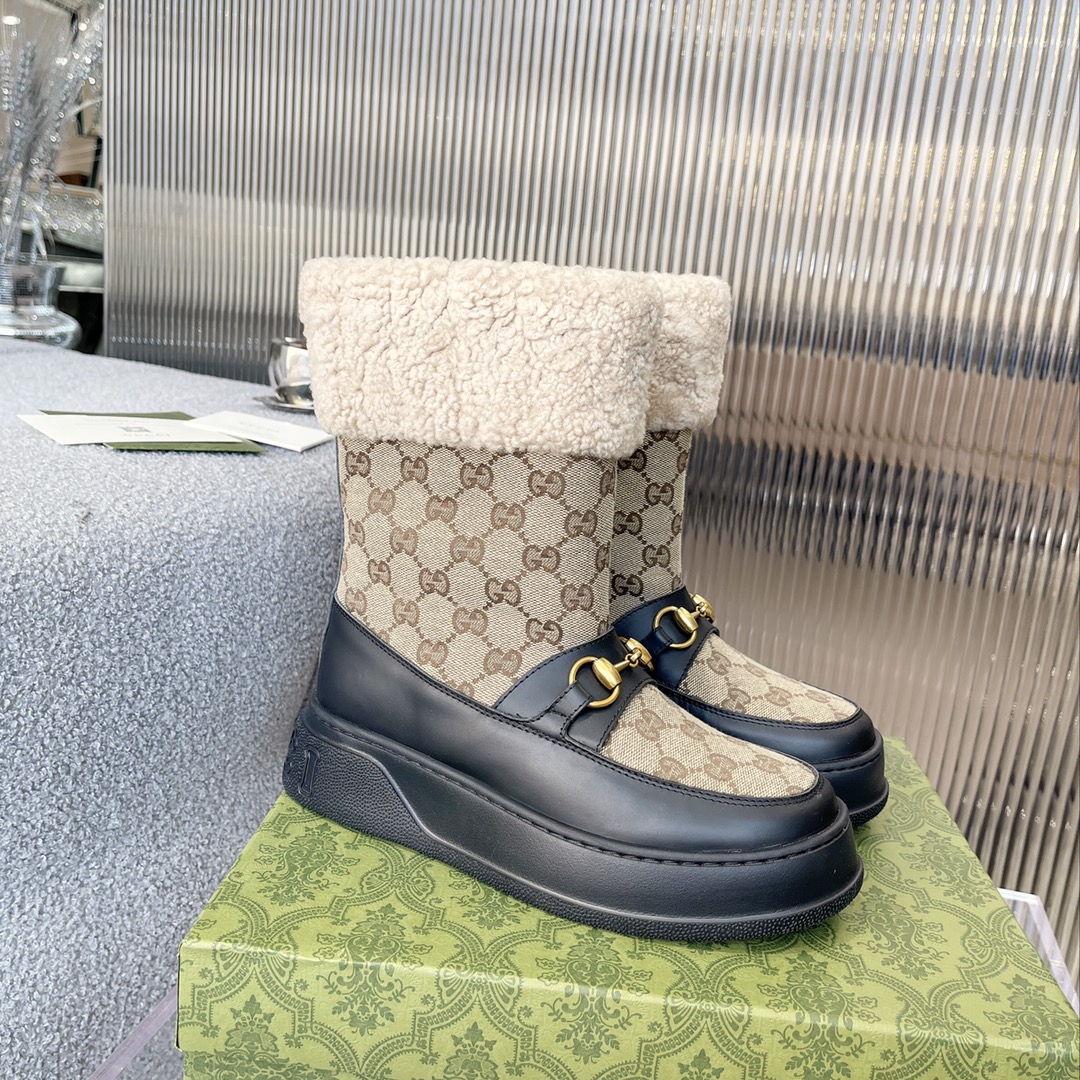 G*u*i fria wool ankle boot beige 550036