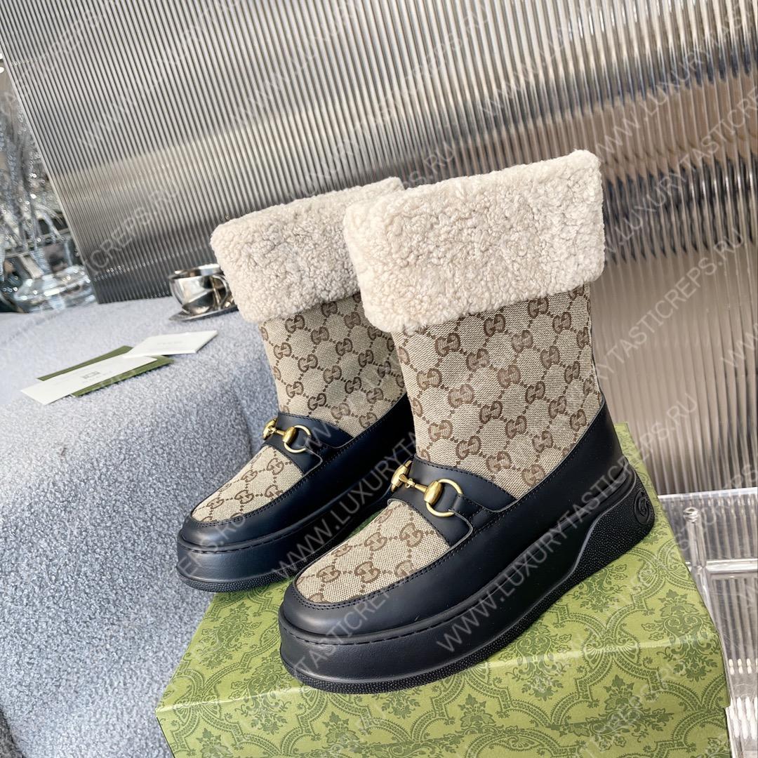 G*u*i fria wool ankle boot beige 550036