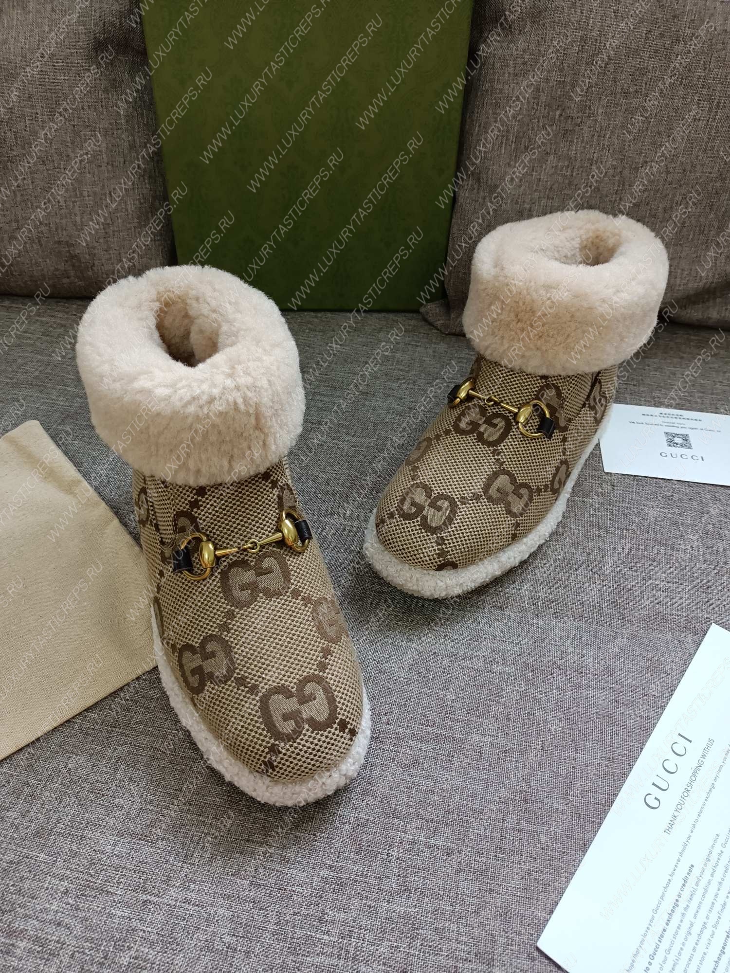 G*u*i ankle boot beige 550036