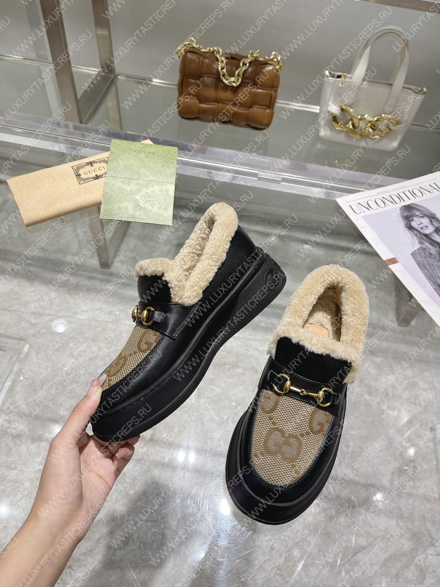 G*u*i horsebit ankle boot black 550036