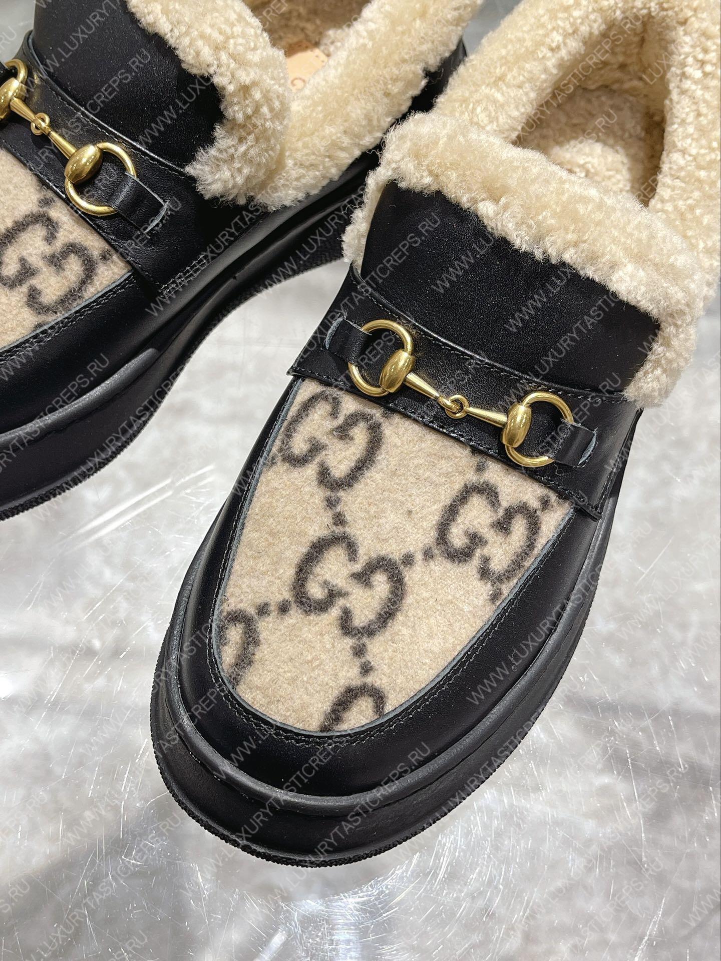 G*u*i horsebit ankle boot black 550036