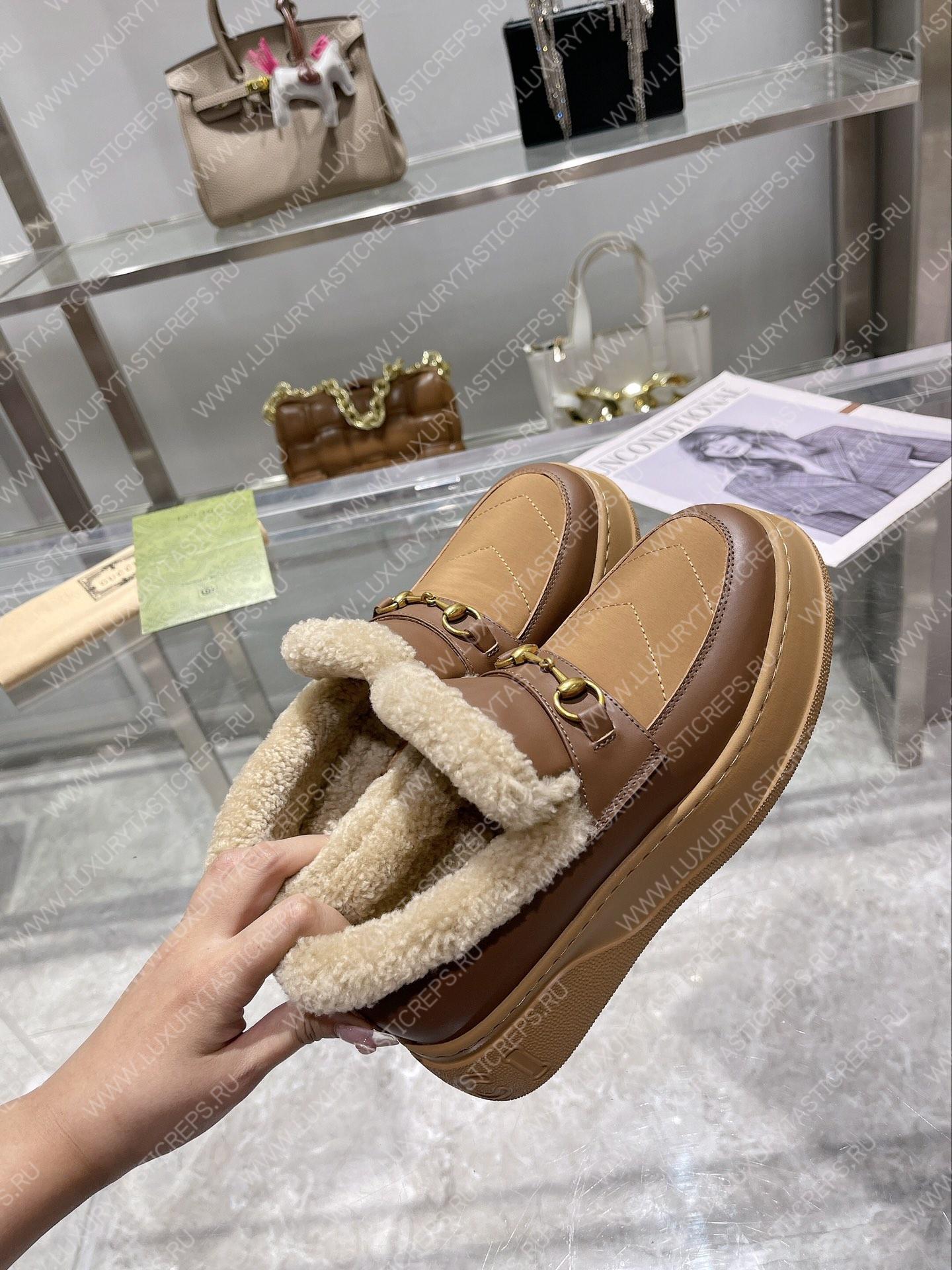 G*u*i horsebit ankle boot brown 550036