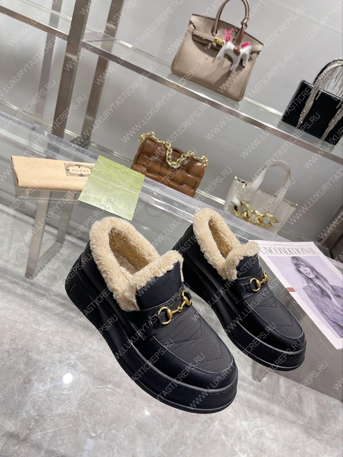 G*u*i horsebit ankle boot black 550036