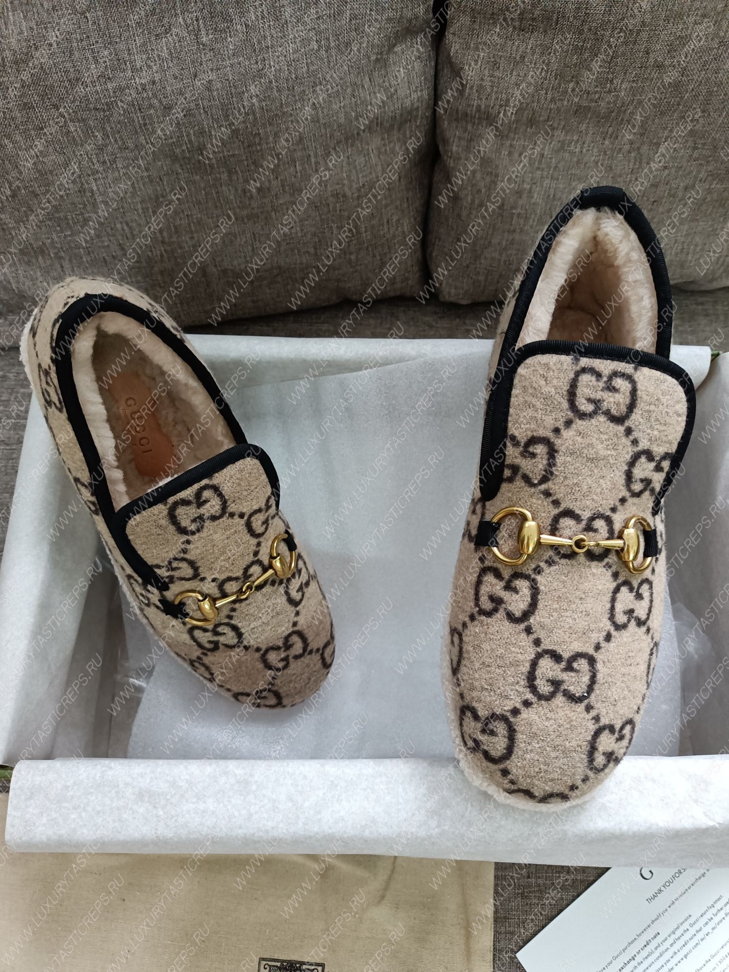 G*u*i loafer beige ‎577236