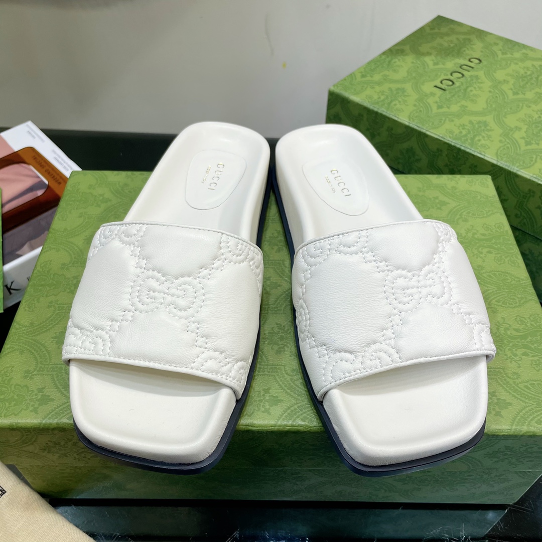 G*u*i gg slide slide white 573922