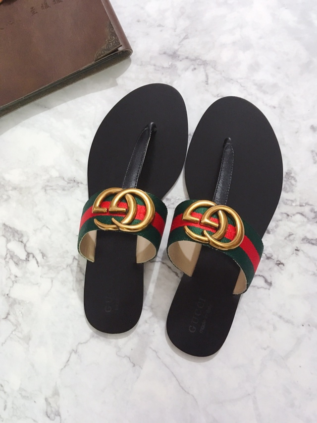 G*u*i marmont leather sandal red and green ‎612138