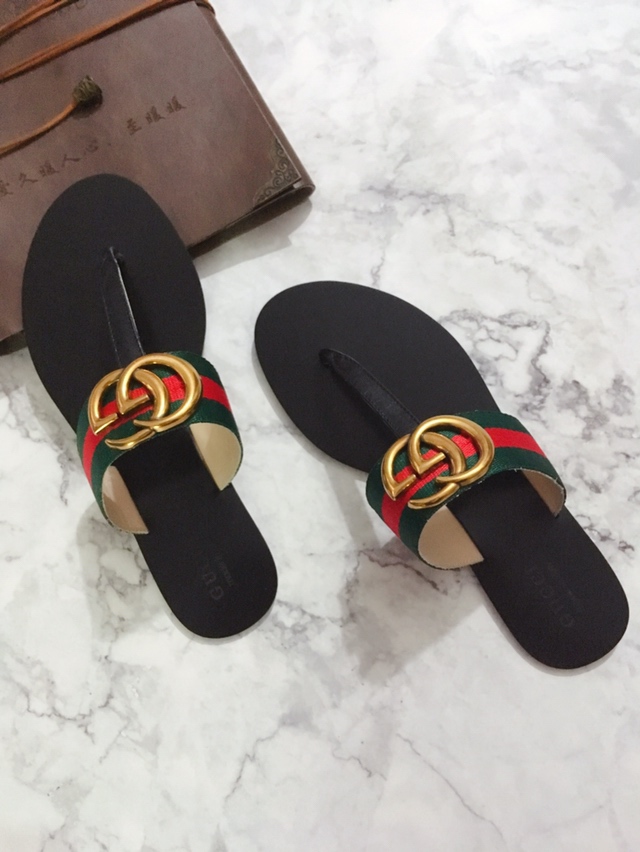 G*u*i marmont leather sandal red and green ‎612138