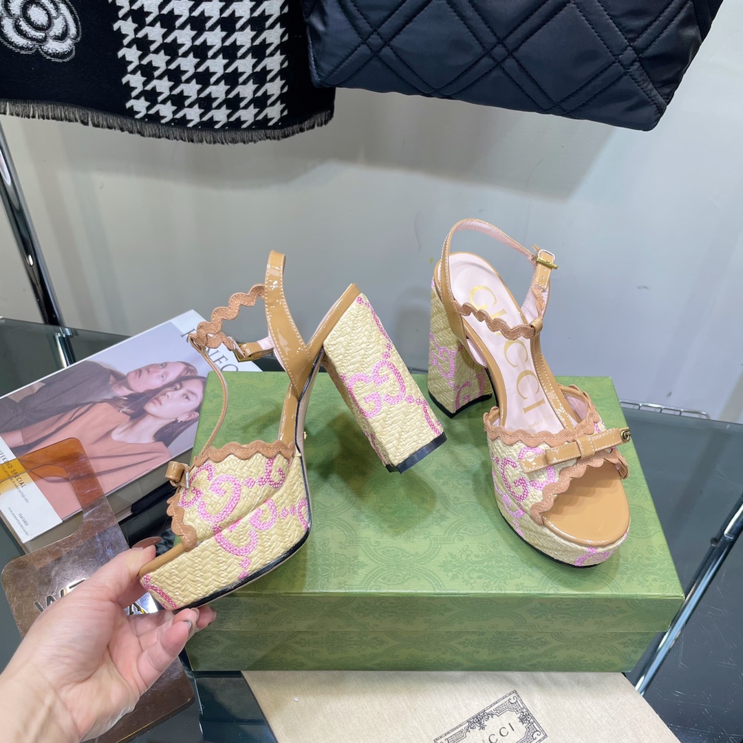 G*u*i sup*e platform sandals multicolour ‎730022