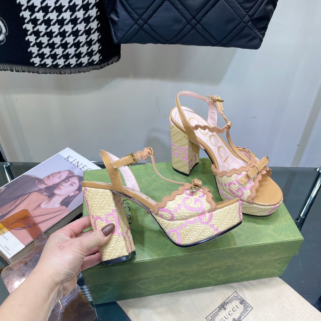 G*u*i sup*e platform sandals multicolour ‎730022