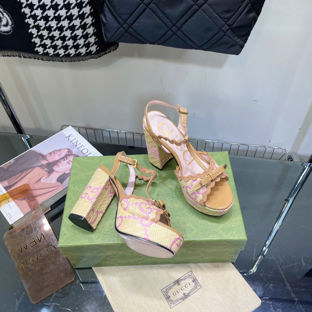 G*u*i sup*e platform sandals multicolour ‎730022