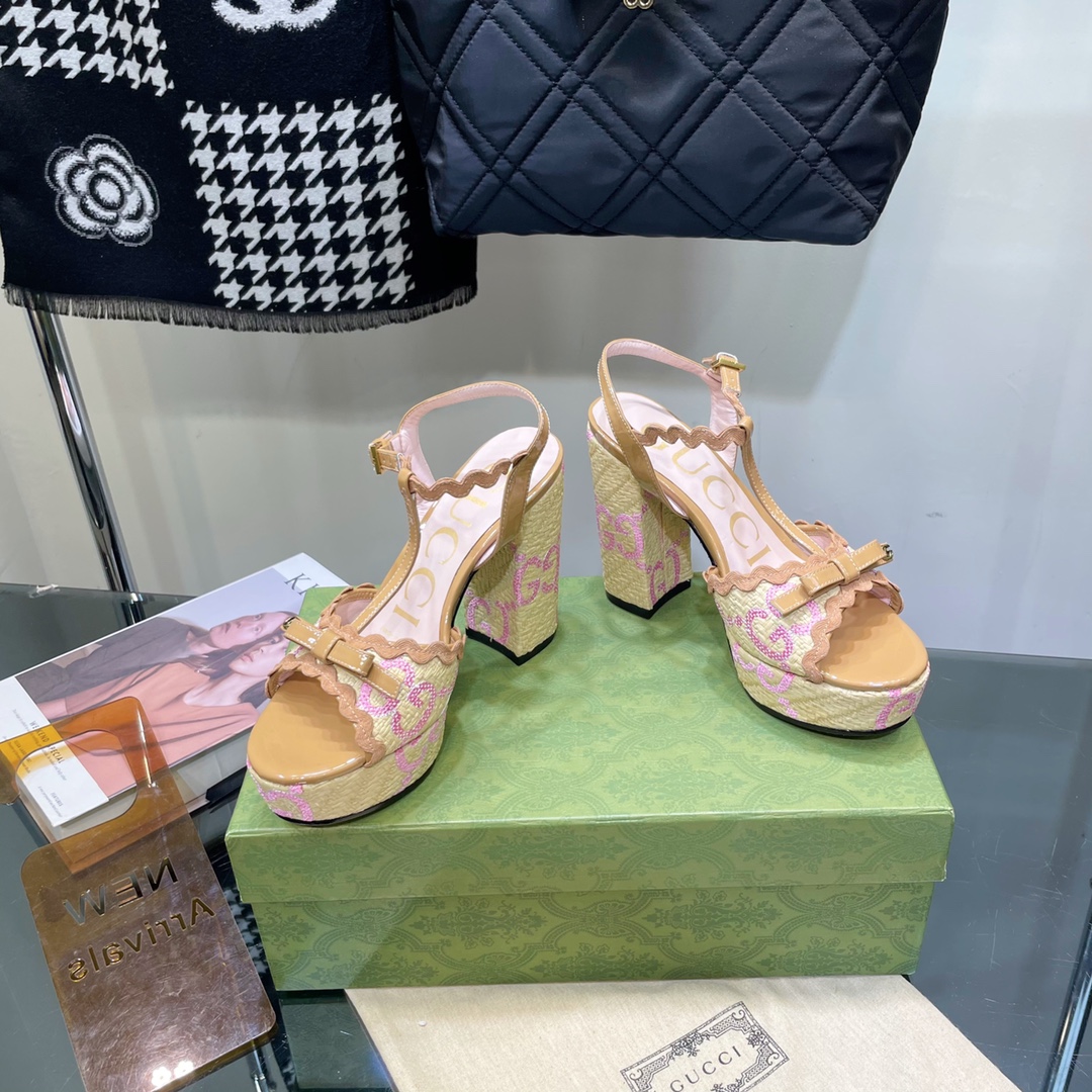 G*u*i sup*e platform sandals multicolour ‎730022