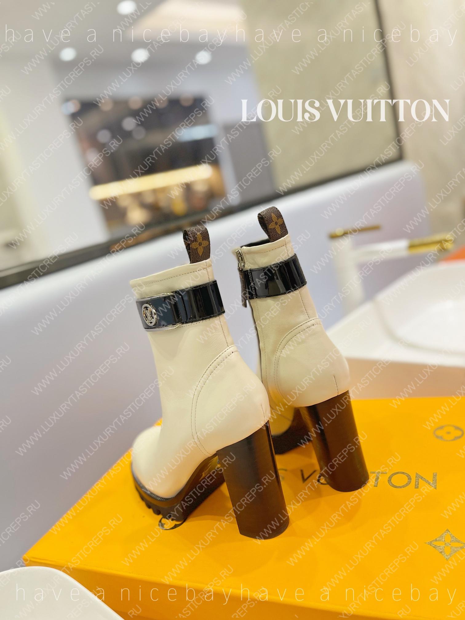 l**is V*t*n fame platform ankle boot white 1aabk2