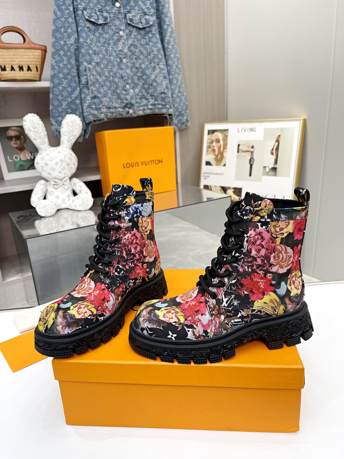 l**is V*t*n floral ankle boots multicolor 1a9hac