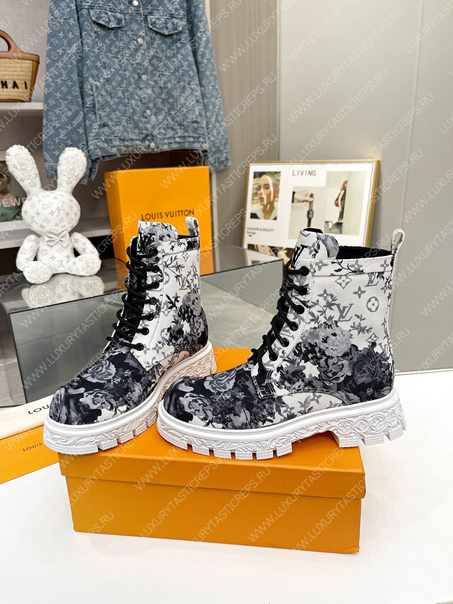 l**is V*t*n floral ankle boots white 1a9hac