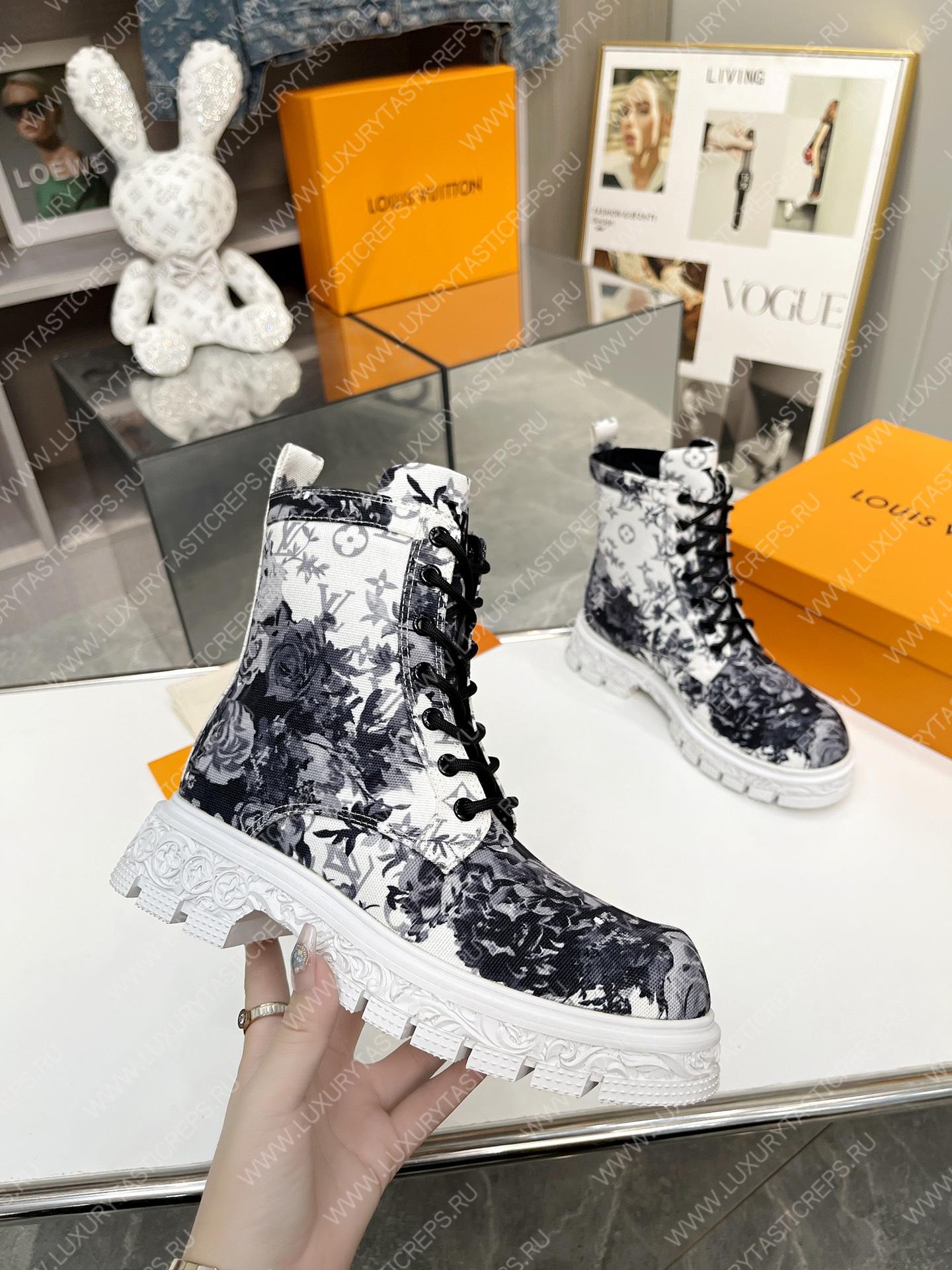 l**is V*t*n floral ankle boots white 1a9hac