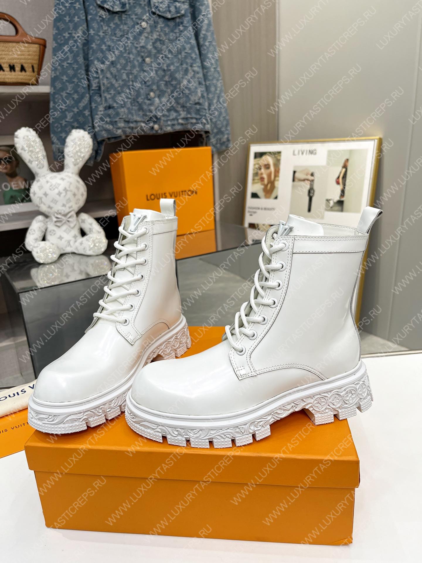 l**is V*t*n floral ankle boots white 1a9hac