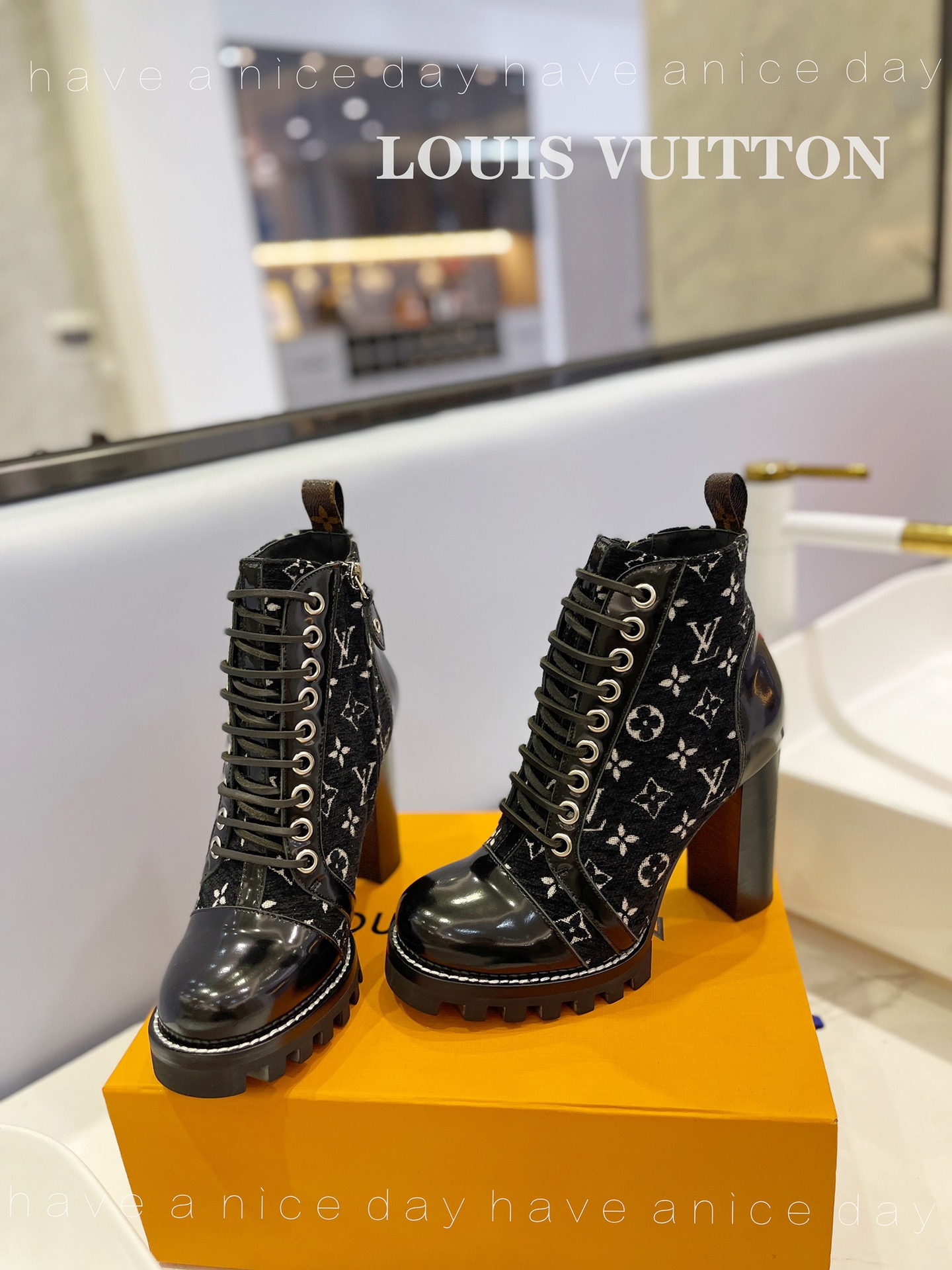 l**is V*t*n star trail ankle boot black 1ab2xh